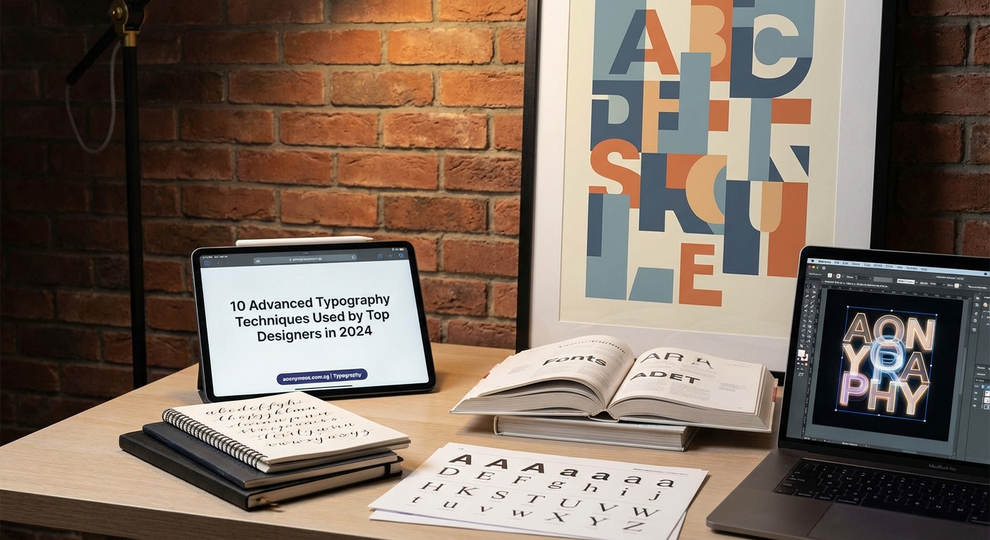10 Advanced Typography Techniques Used by Top Designers in 2026 - Illustration 1