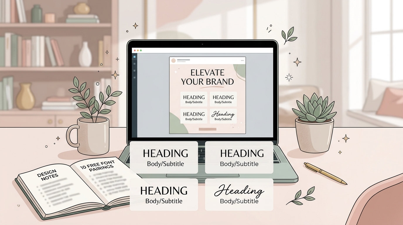 10 Free Font Pairings That Make Your Social Graphics Look Expensive - Illustration 1