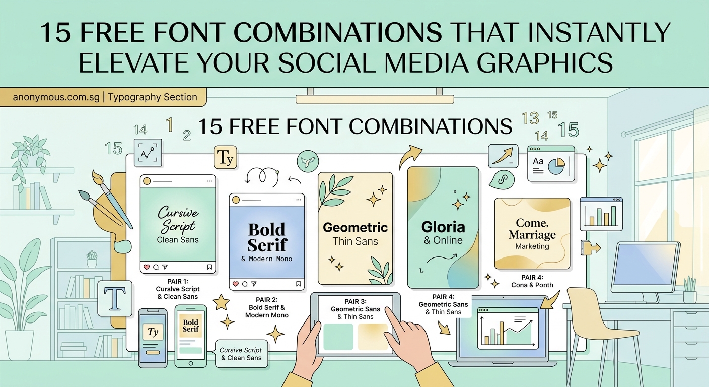 15 Free Font Combinations That Instantly Elevate Your Social Media Graphics - Illustration 1