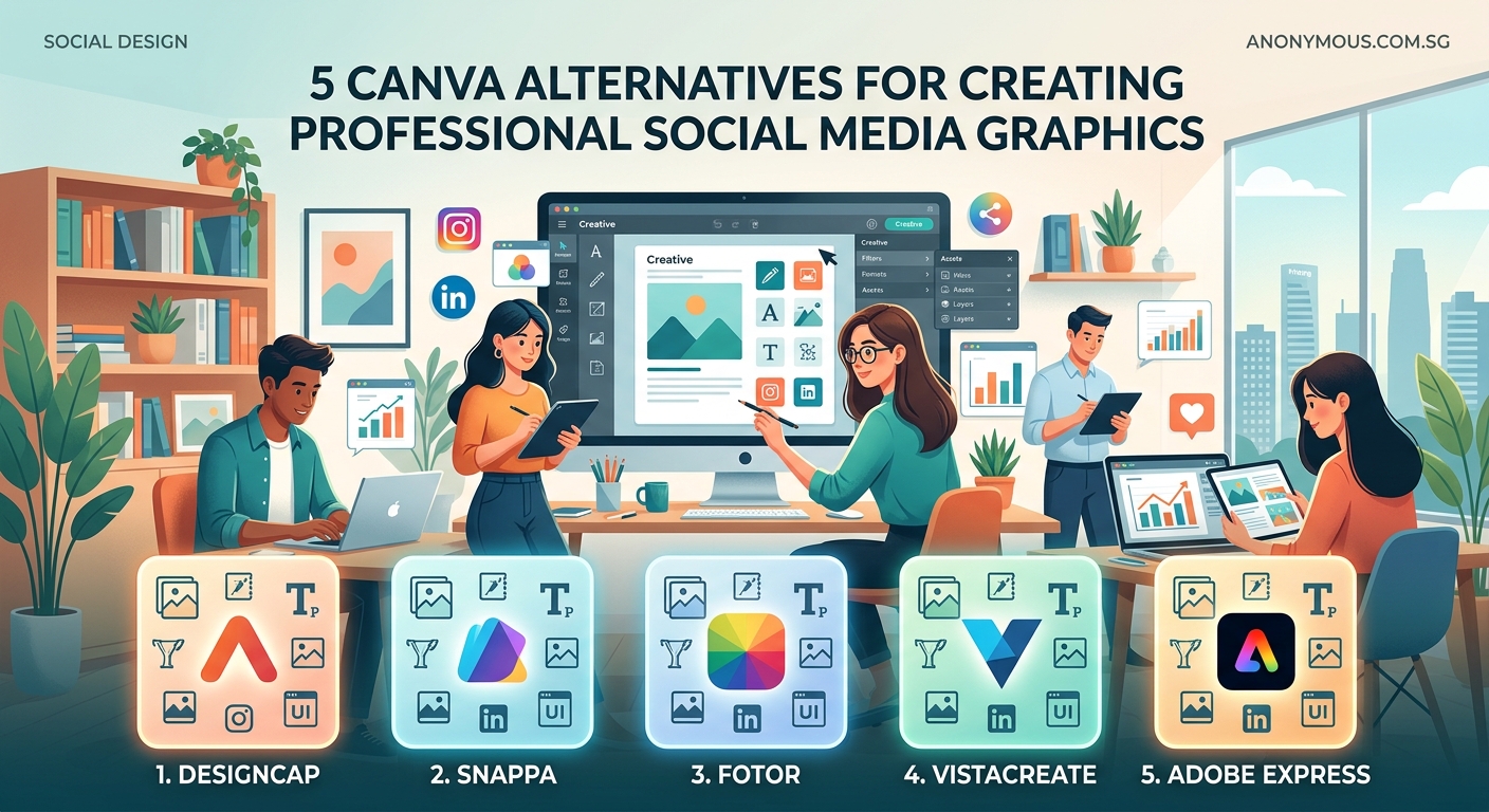 5 Canva Alternatives for Creating Professional Social Media Graphics — 1