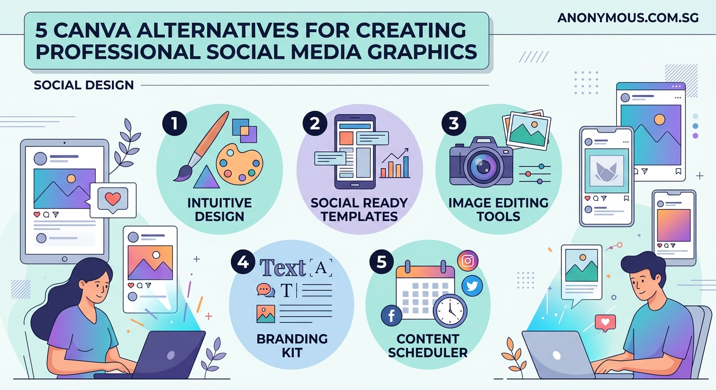 5 Canva Alternatives for Creating Professional Social Media Graphics - Illustration 2