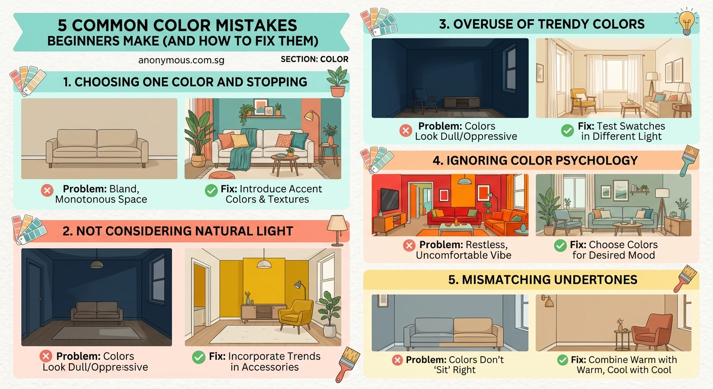 5 Common Color Mistakes Beginners Make (And How to Fix Them) - Illustration 1