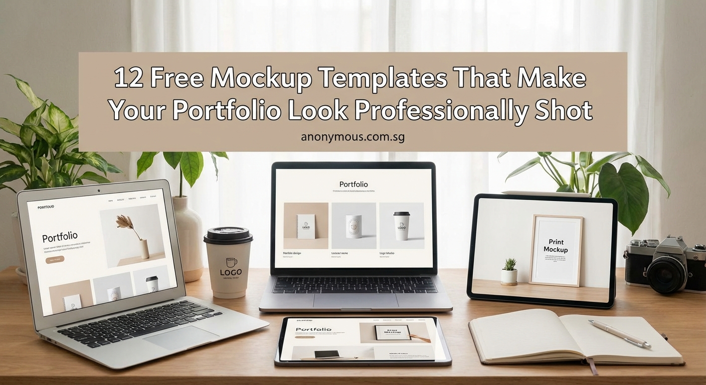 12 Free Mockup Templates That Make Your Portfolio Look Professionally Shot - Illustration 2