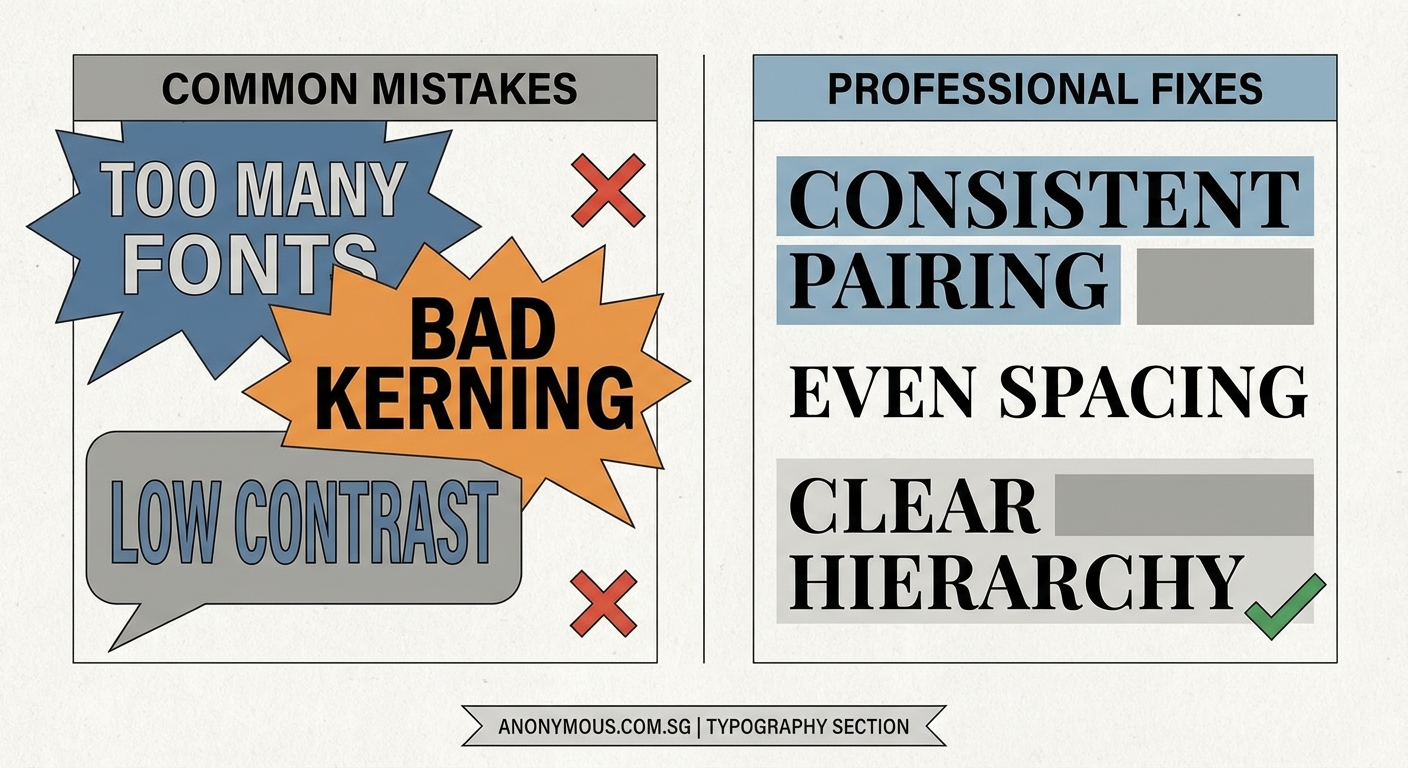 7 Typography Mistakes That Make Your Designs Look Unprofessional - Illustration 1