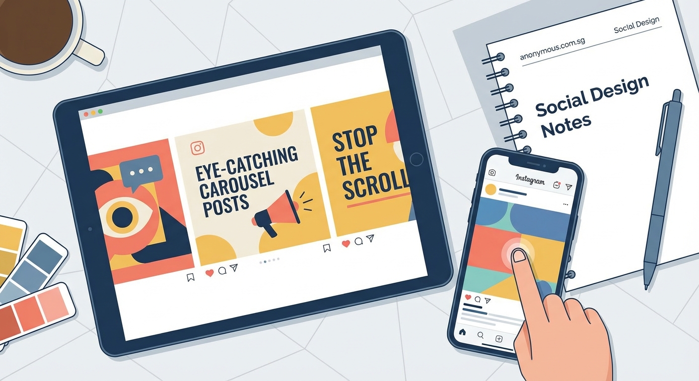 How to Design Eye-Catching Instagram Carousel Posts That Stop the Scroll - Illustration 1