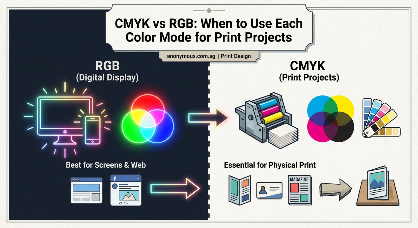 CMYK vs RGB: When to Use Each Color Mode for Print Projects - Illustration 1