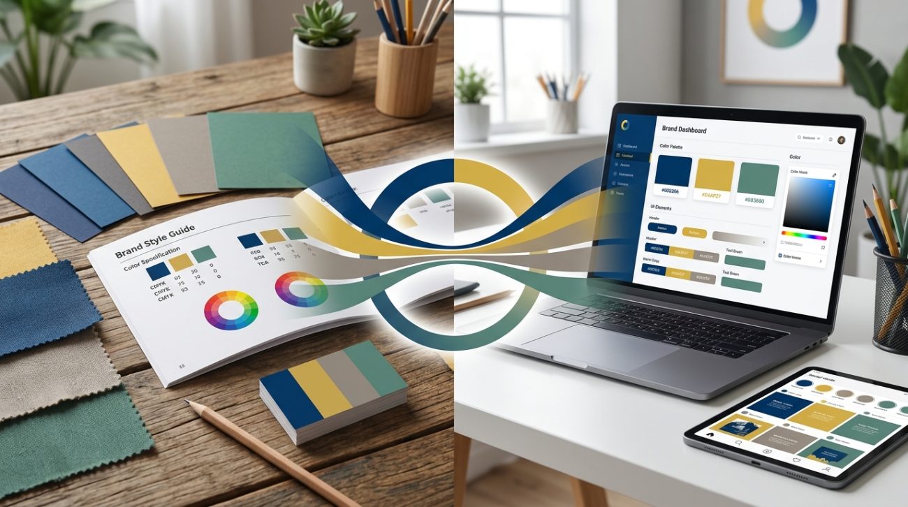 How to Create a Cohesive Brand Color Palette That Works Across Print and Digital