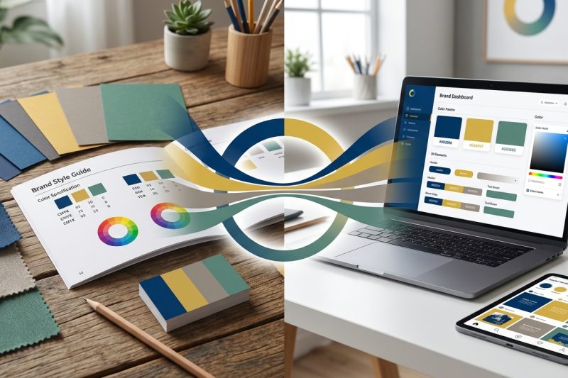 How to Create a Cohesive Brand Color Palette That Works Across Print and Digital