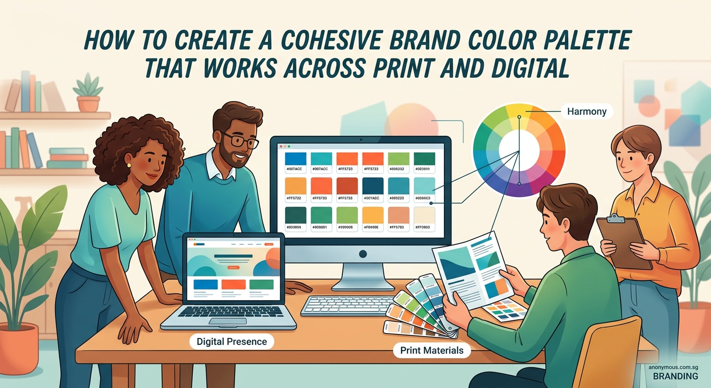 How to Create a Cohesive Brand Color Palette That Works Across Print and Digital — 1
