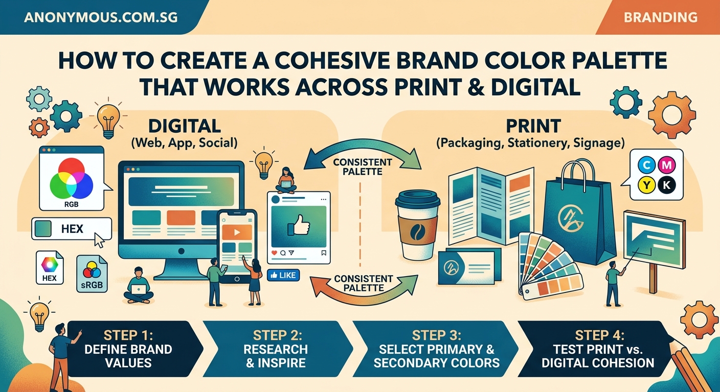 How to Create a Cohesive Brand Color Palette That Works Across Print and Digital — 2