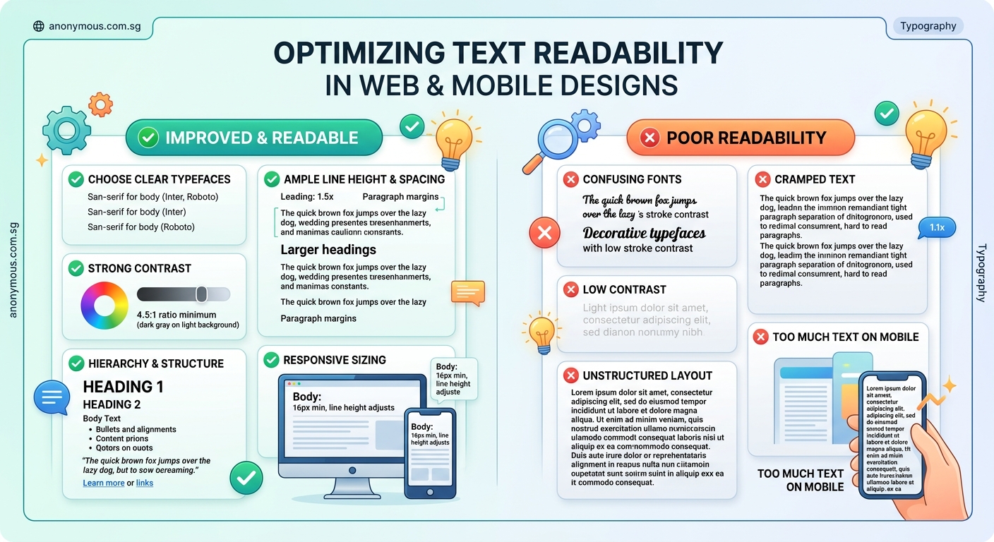 How to Improve Text Readability in Web and Mobile Designs - Illustration 1