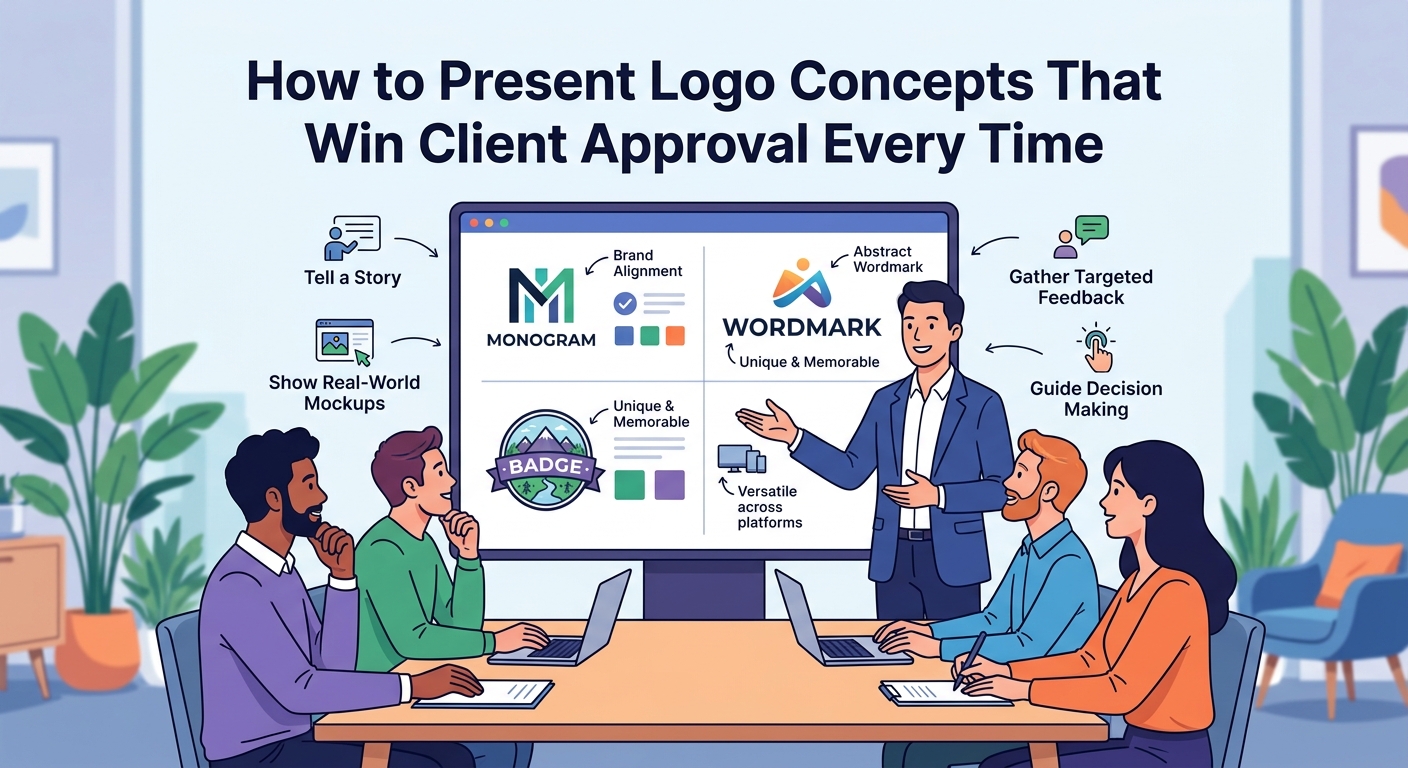 How to Present Logo Concepts That Win Client Approval Every Time - Illustration 1