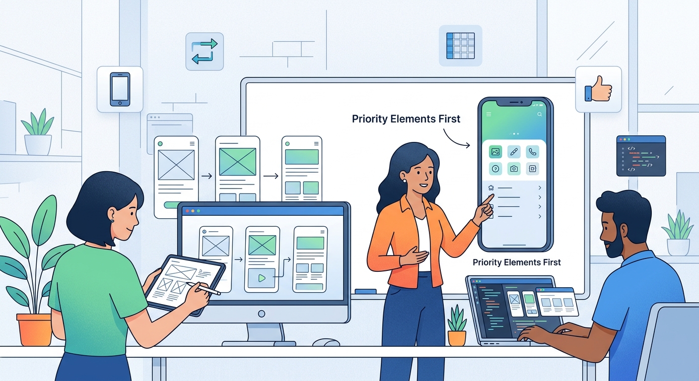 Mobile-First UI Design: A Practical Guide for Small Screens - Illustration 1