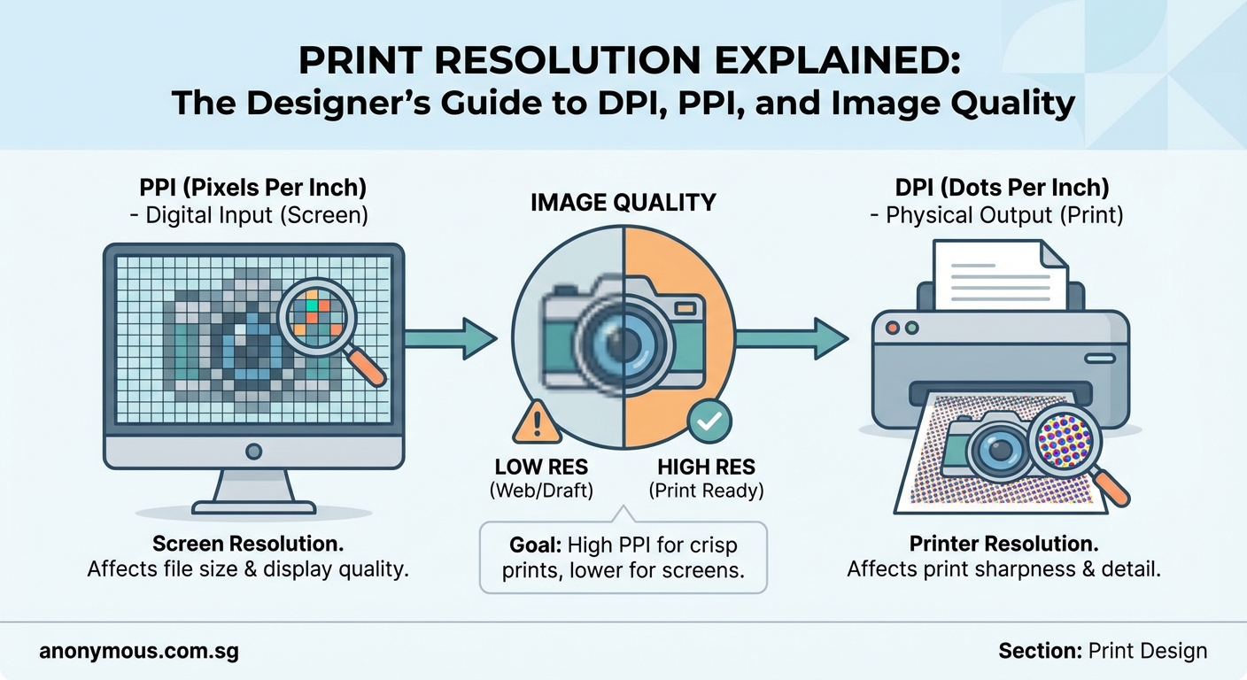 Print Resolution Explained: The Designer's Guide to DPI, PPI, and Image Quality — 1