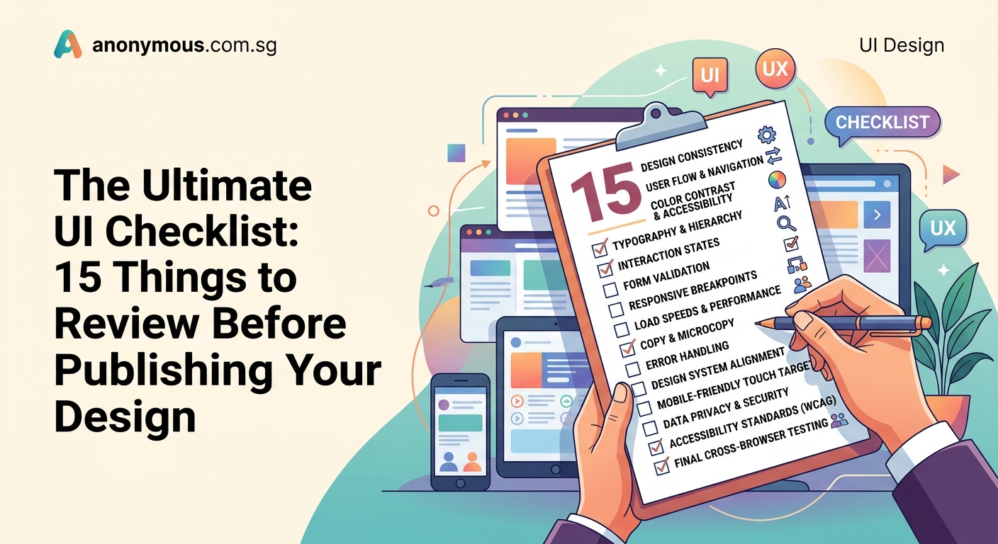The Ultimate UI Checklist: 15 Things to Review Before Publishing Your Design — 1