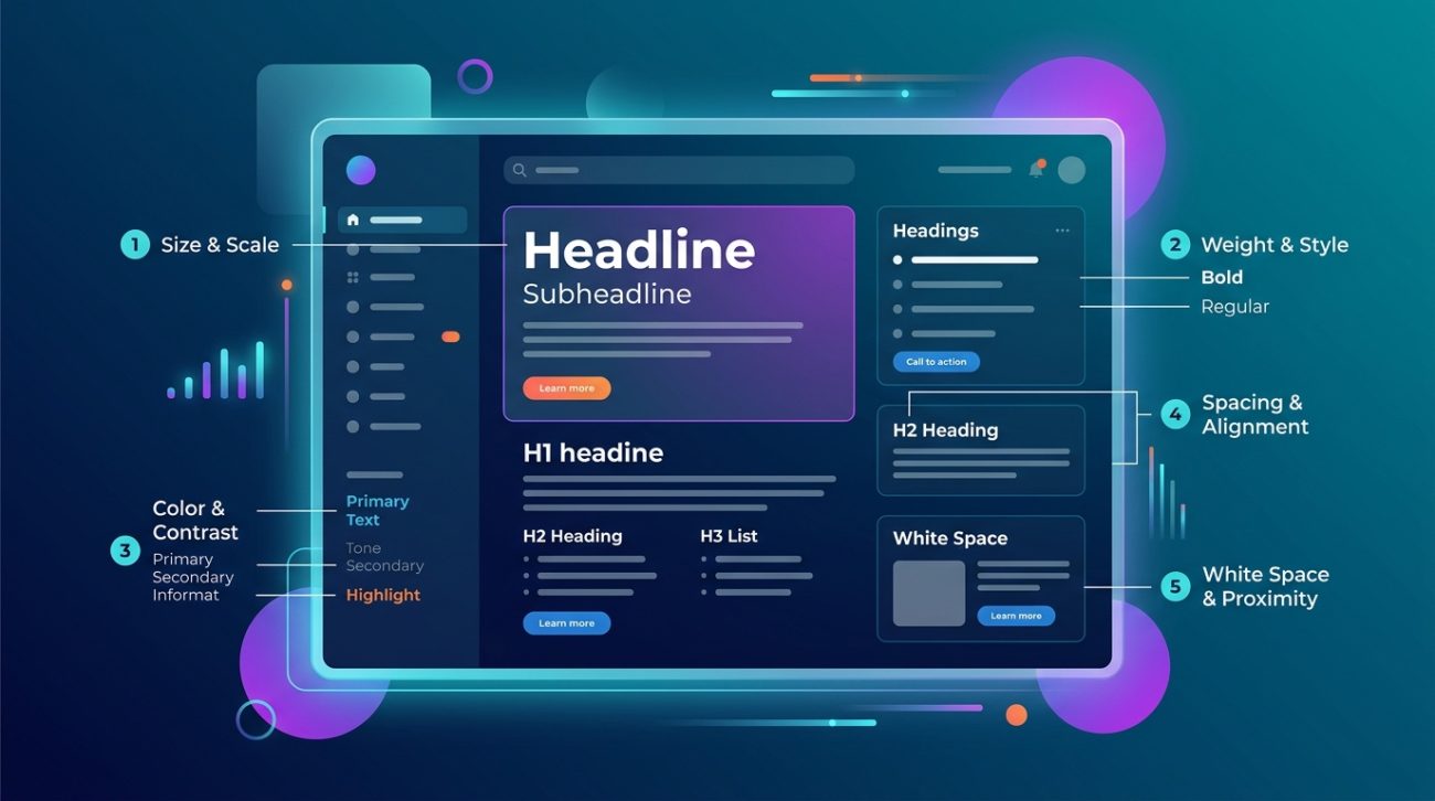 Typography Hierarchy in UI Design: 5 Rules That Make Screens Instantly Readable