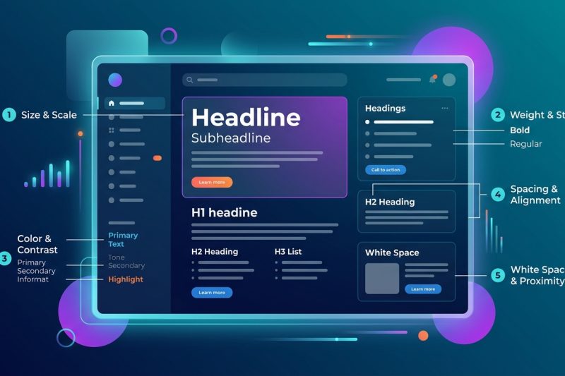 Typography Hierarchy in UI Design: 5 Rules That Make Screens Instantly Readable