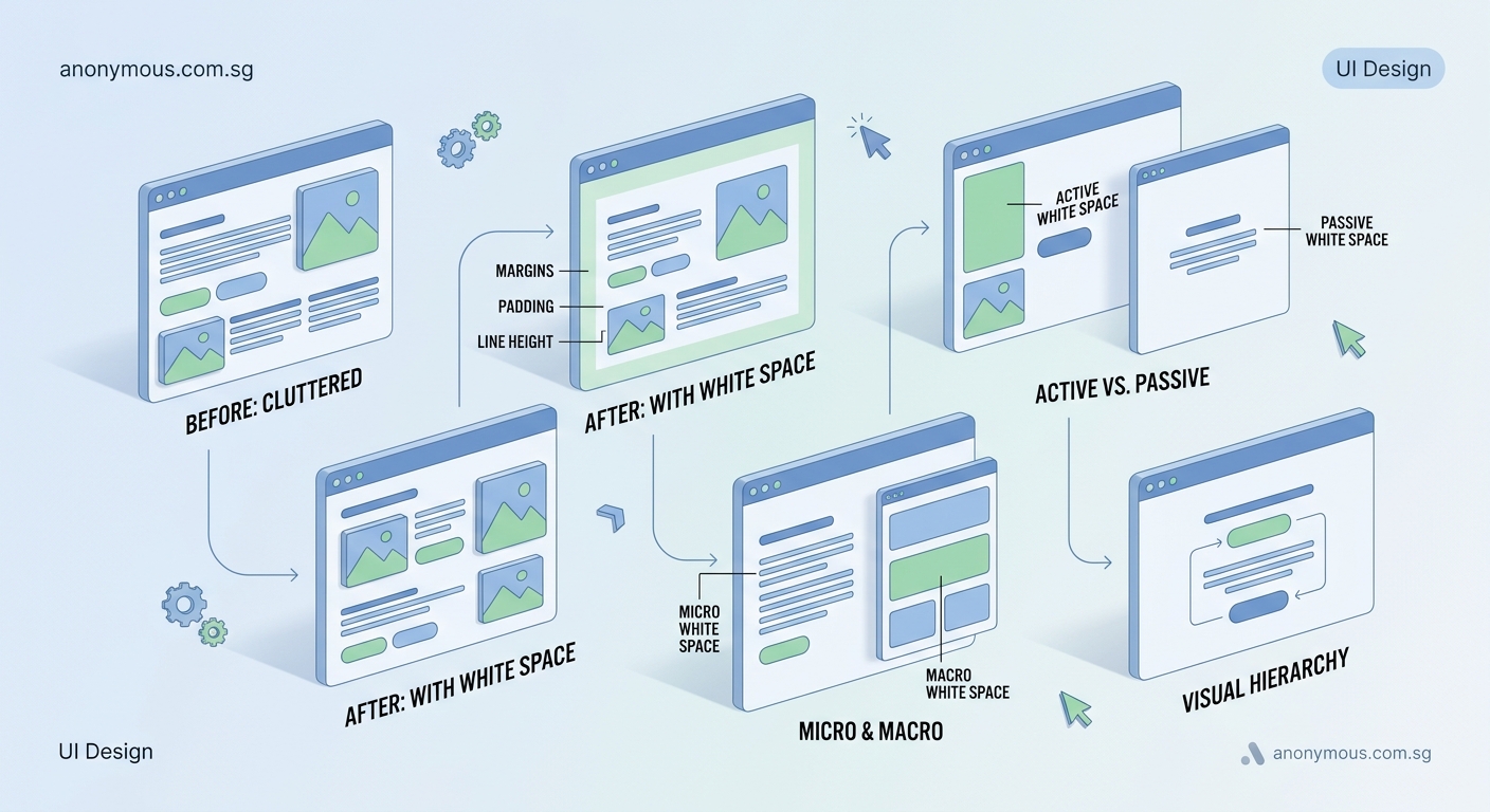 Understanding White Space in UI Design: The Beginner's Visual Guide — 1