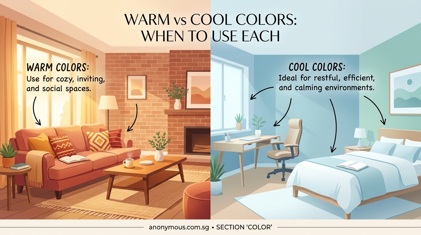 Warm vs Cool Colors: When to Use Each in Your Design Projects - Illustration 1