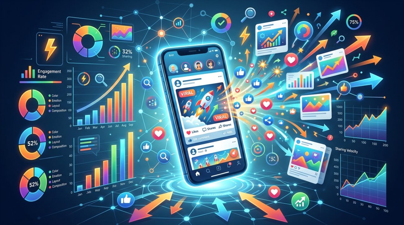 What Makes Social Media Graphics Go Viral: A Data-Backed Design Analysis