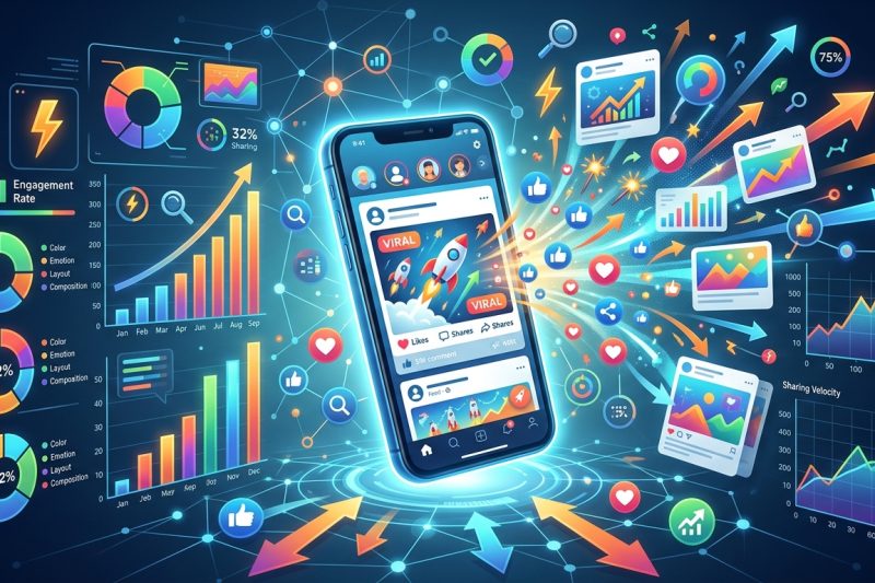 What Makes Social Media Graphics Go Viral: A Data-Backed Design Analysis