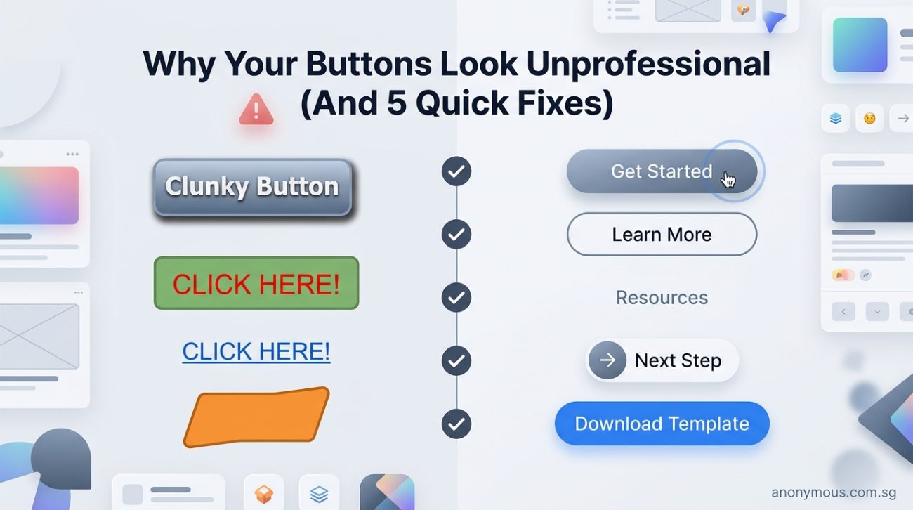 Why Your Buttons Look Unprofessional (And 5 Quick Fixes)