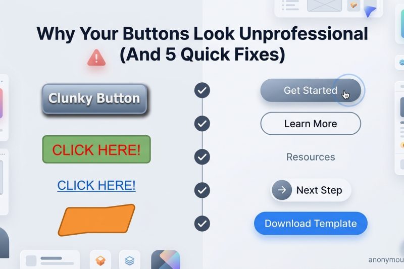 Why Your Buttons Look Unprofessional (And 5 Quick Fixes)