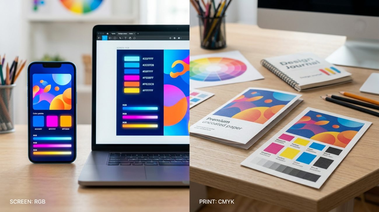 Why Your Color Choices Look Different on Screen vs Print