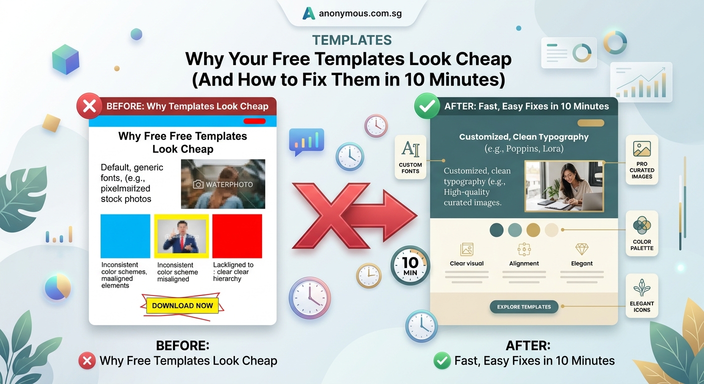 Why Your Free Templates Look Cheap (And How to Fix Them in 10 Minutes) — 2