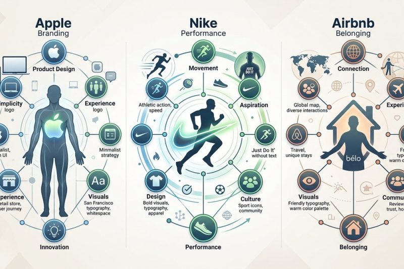 The Anatomy of Iconic Brand Identities: What Apple, Nike, and Airbnb Get Right