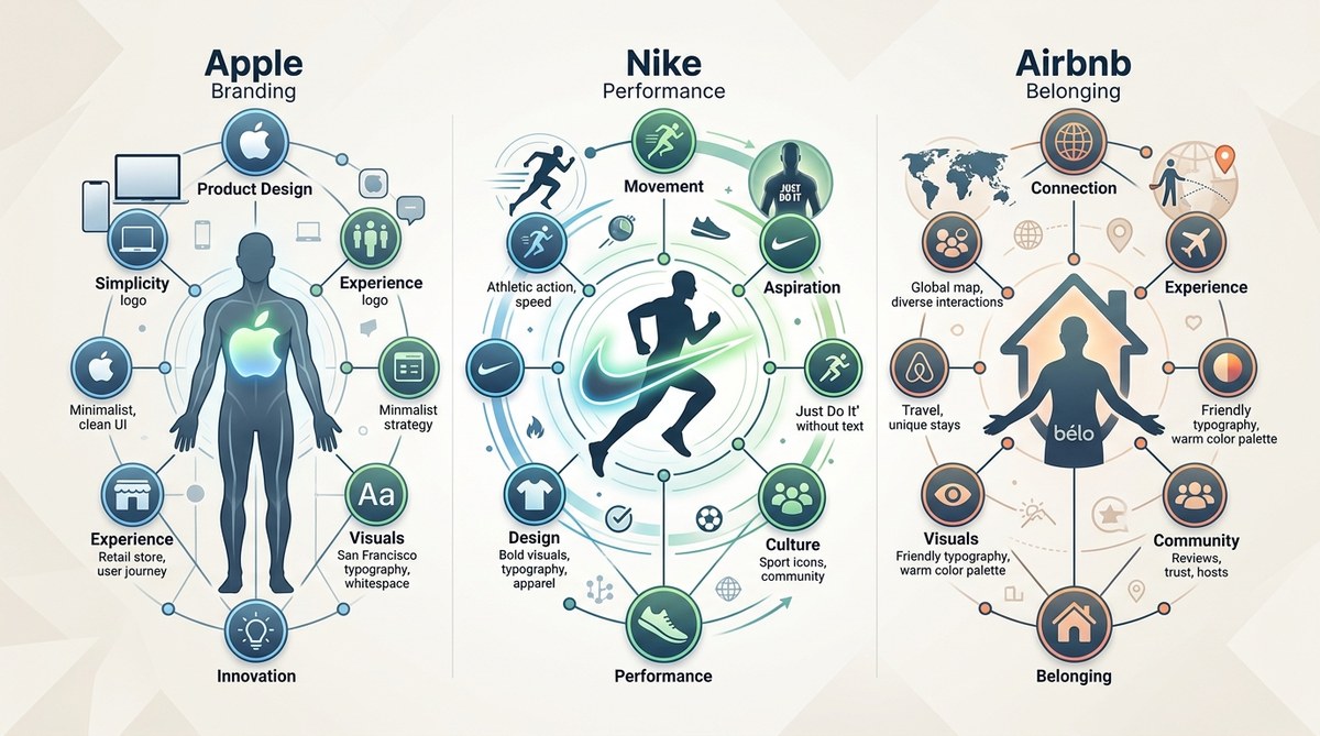 The Anatomy of Iconic Brand Identities: What Apple, Nike, and Airbnb Get Right
