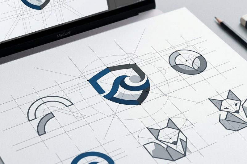 The Grid Method: Creating Balanced Logo Designs with Geometric Precision