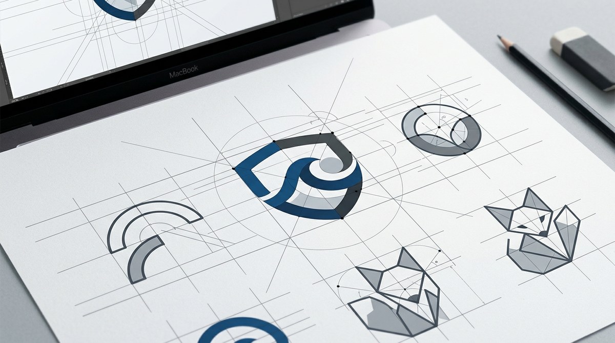 The Grid Method: Creating Balanced Logo Designs with Geometric Precision