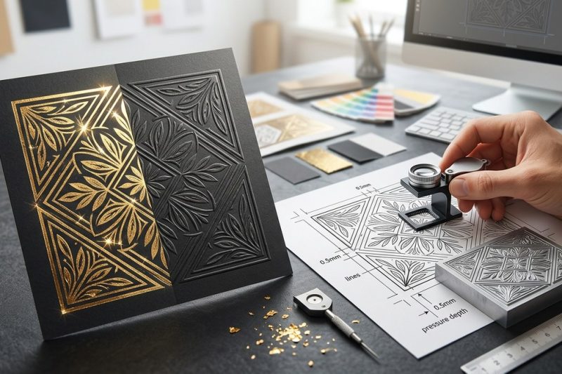 How to Design for Foil Stamping and Embossing Without the Guesswork