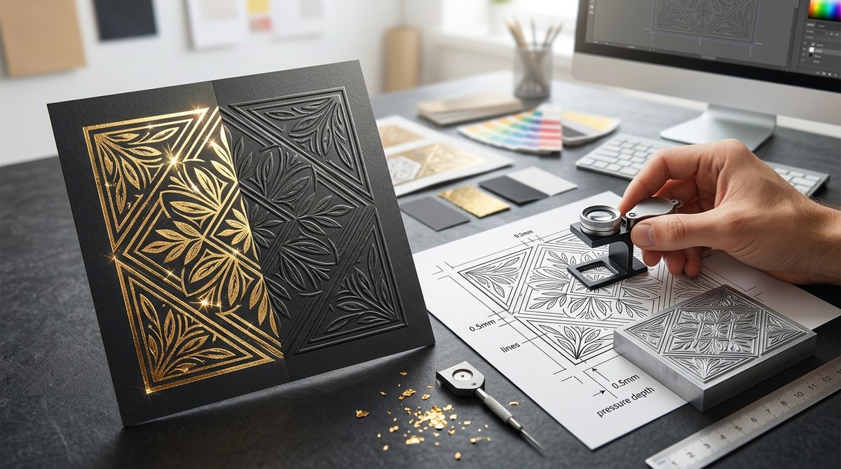 How to Design for Foil Stamping and Embossing Without the Guesswork